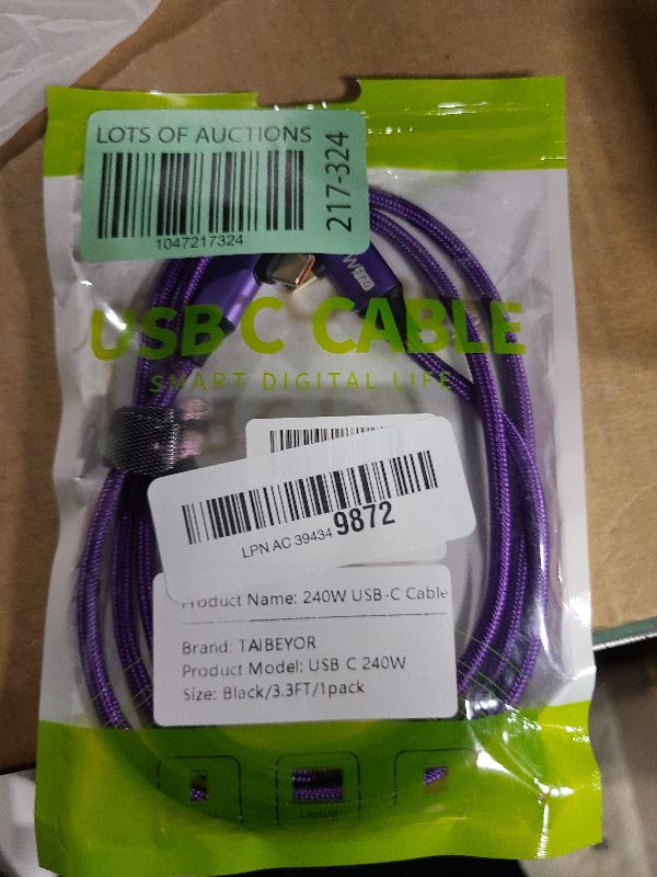Photo 1 of 240W USB C to USB C Cable 3.3FT,PD 3.1 Type C to C 5A Fast Charging Cable Right Angle for MacBook Pro/Air,iPad Pro/Air/Mini,iPhone15/15Pro/15Plus/15ProMax,Samsung S24/S23/S22,Surface Book2,Pixel