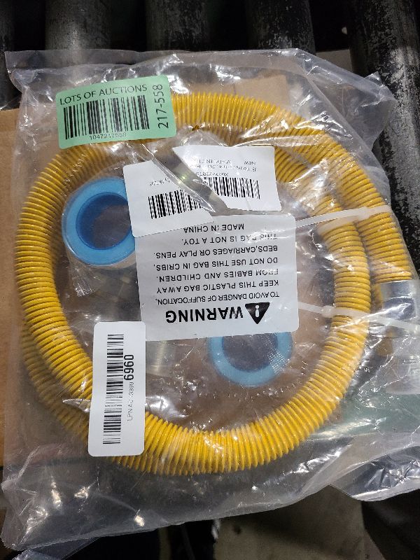 Photo 1 of 48" Gas Dryer Hose Kit,Stainless Steel Stove Gas Line with Connector 1/2" MIP 1/2"FIP 3/4"MIP Fitting,5/8" OD(1/2" ID) Gas Connector Kit for Stove,Gas Stove, Dryer,Water Heater-by MIFLUS