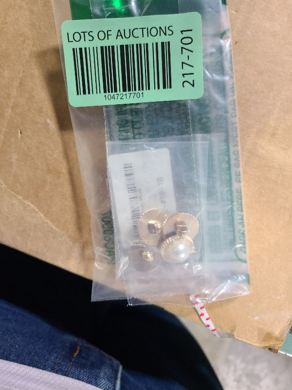 Photo 1 of 5PCS Gold White Pearl Buttons Fastener - Versatile Sewing Accessories for DIY Garment, Clothing, Handmade Projects, and Scrapbooking