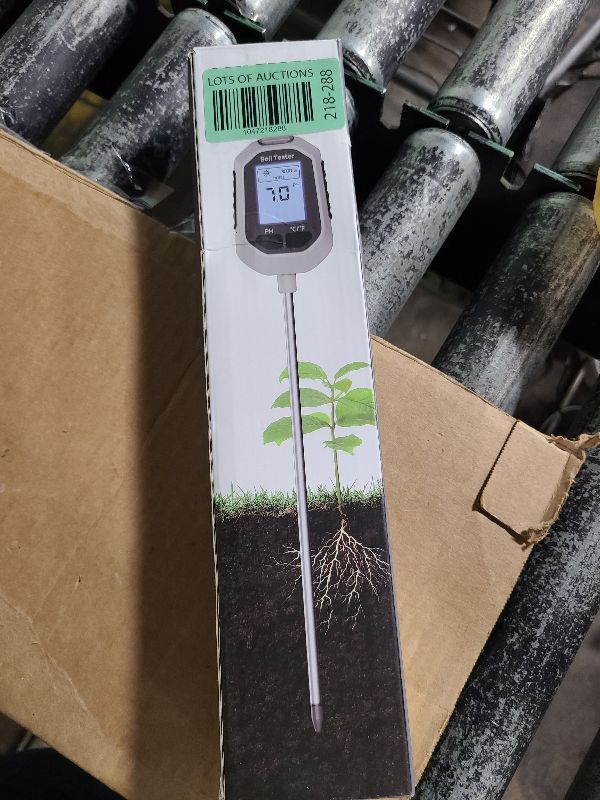 Photo 1 of 4-in-1 Soil Moisture Meter Digital Plant Temperature/Soil Moisture/PH Meter/Sunlight Intensity Backlight LCD Display Soil Test Meter for Gardening, Farming and Outdoor Plants
