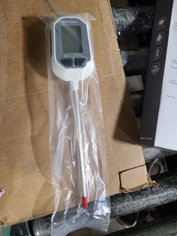 Photo 1 of 4-in-1 Soil Moisture Meter Digital Plant Temperature/Soil Moisture/PH Meter/Sunlight Intensity Backlight LCD Display Soil Test Meter for Gardening, Farming and Outdoor Plants