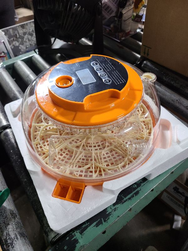 Photo 1 of 18 Egg Incubator with Automatic Egg Turning and Humidity Control, Incubators for Hatching Eggs, Chicken, Ducks, Goose, Pigeon, Quail, Parrot Incubator for Farm, Lab, Science Classroom, Home (Orange)