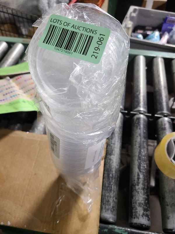 Photo 1 of 16 oz Clear Plastic Cups with Strawless-Sip-Lids, 25 Sets Disposable Cup Plastic Iced Coffee Cups, To Go Cup with Sip Through Lids for Smoothie, Milkshake, Cold Drinks for Party, Wedding, Event