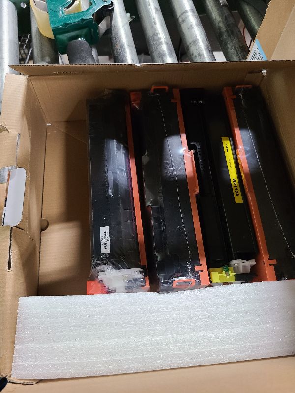 Photo 1 of 206A Toner Cartridges 4 Pack (with Chip) Compatible Replacement for HP 206A 206X for Color Laserjet Pro MFP M283fdw M283cdw M283fdn M282nw Pro M255dw M255nw M283 M255 Printer W2110A W2110X High Yield