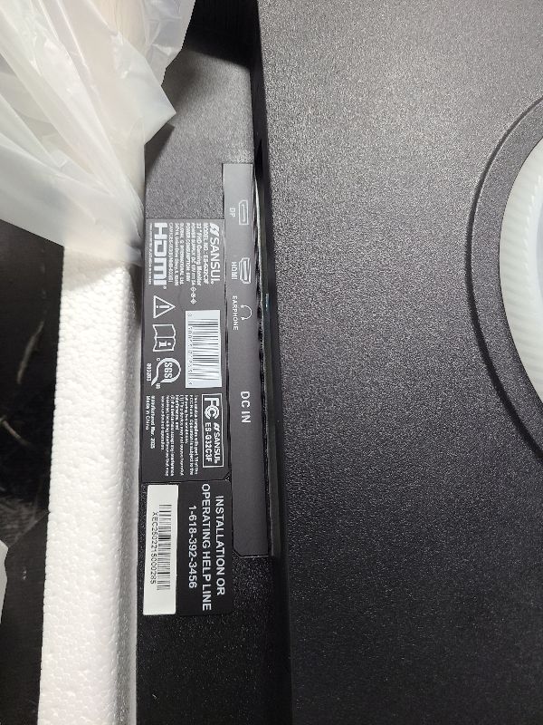 Photo 1 of SANSUI 32 Inch Curved 240Hz Gaming Monitor High Refresh Rate, FHD 1080P Gaming PC Monitor HDMI DP1.4, Curved 1500R, 1Ms MPRT, HDR,Metal Stand,VESA Compatible (ES-G32C3F DP Cable Incl.)