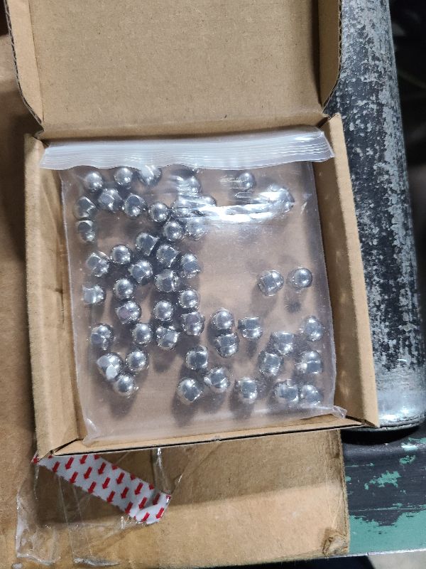 Photo 1 of #6-32 Acorn Hex Cap Dome Head Nuts, 304 Stainless Steel 18-8, Full Thead Coverage, 50 PCS