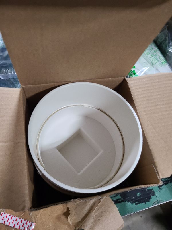 Photo 1 of 4" PVC Sewer Cleanout Adapter with Plug Pipe Fitting, PVC DWV Flush Sewer Cleanout Cap for Drainage Piping System