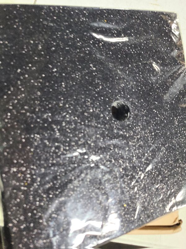 Photo 1 of 12 Sheets Black Glitter Cardstock DIY Grad Cap Decorations Glitter Construction Paper for Grad Caps with Double Sided Tape for Graduation Cap Decorations DIY Crafts Scrapbook Supplies, 9.8 x 9.8 Inch