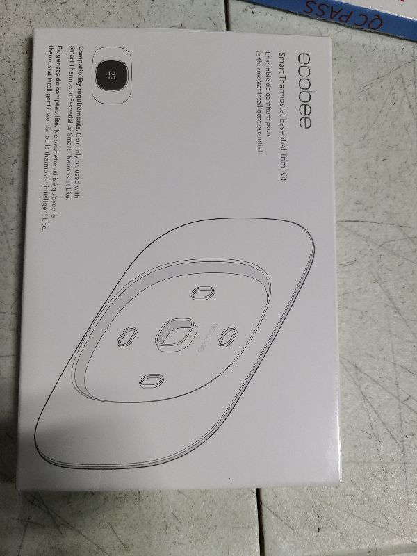 Photo 1 of ecobee Trim Plate - Made for ecobee Smart Thermostat Essential - Programmable WiFi Thermostat Accessory