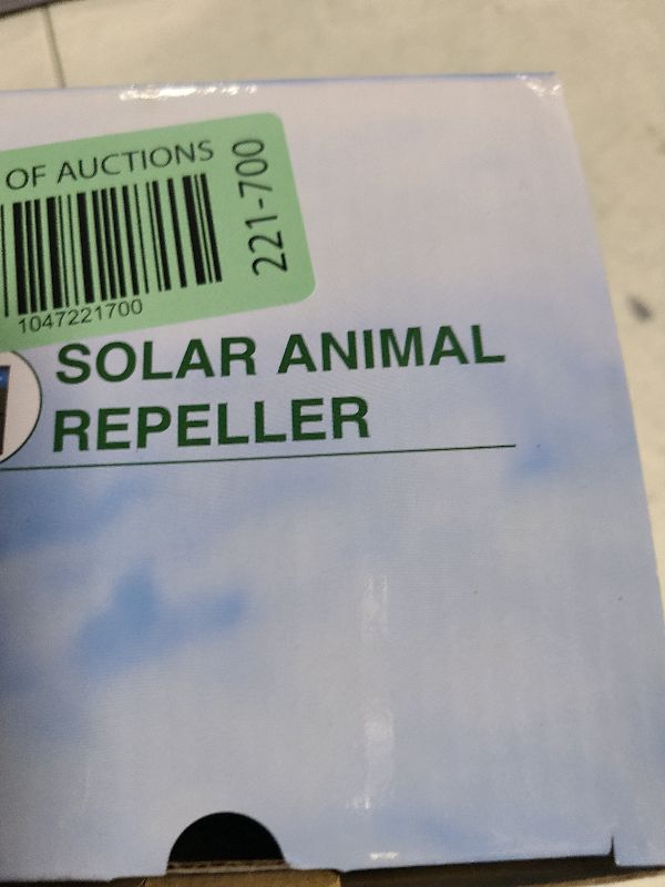 Photo 1 of 2 Packs Solar Animal Repeller Ultrasonic, Cat Repellent Outdoor with USB Recharging, Waterproof Ultrasonic Deer Repellent Motion Activated Repel Dog, Squirrel, Deer, Raccoon, Skunk, Rabbit