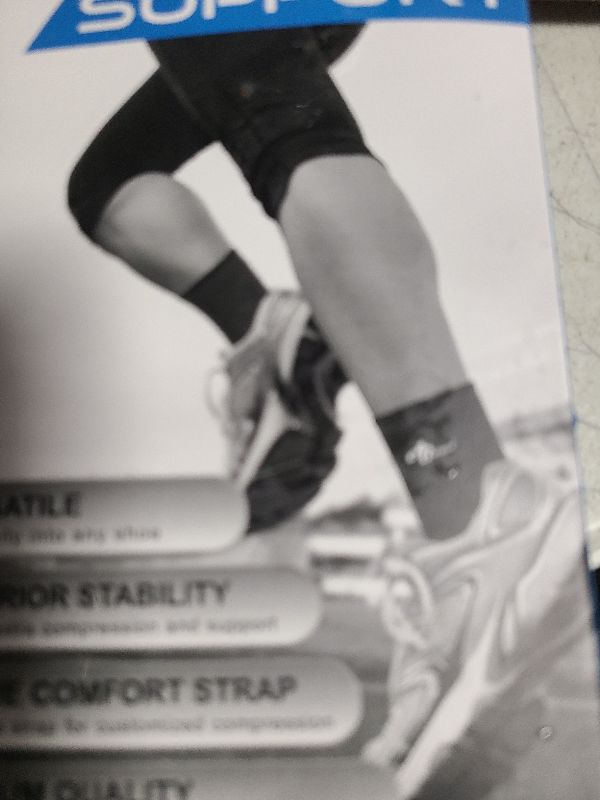 Photo 1 of ABIRAM Ankle Compression Sleeve, Foot Sleeve (1 Pair) with strap, Ankle Brace for Sprained Foot, Ankle Support, Plantar Fasciitis Relief Socks, Achilles Tendonitis, Women & Men