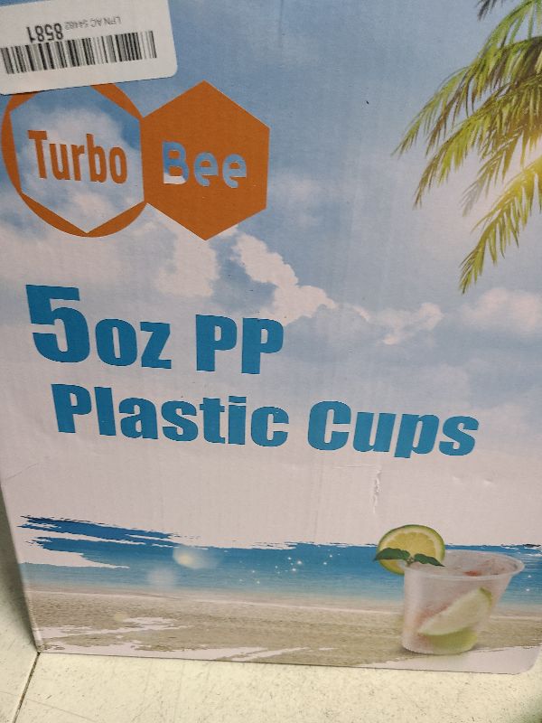 Photo 1 of 5oz Disposable Plastic Cups 500 Pack - Small Drinking & Sample Cups, Bulk Multi-Use Tumblers for Beverages, Mini Desserts, Home, School, Parties, or Commercial Use