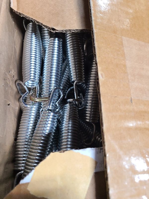Photo 1 of 72 Pieces Trampoline Springs Replacement 5.5 Inch Trampoline Springs with T-Hook Heavy Duty Stainless Steel Trampoline Springs Metal Trampoline Pulling Tool Accessories