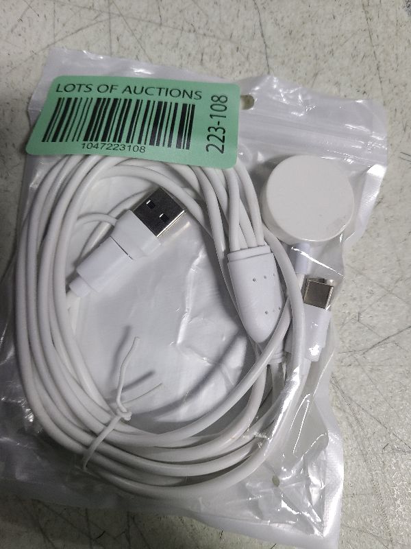 Photo 1 of 4 in 1 Watch & Phone Charger Cable, Multi Charging Cord, Fast Magnetic Cable USB Type C for Apple Watch, iPhone, Pods, Android & More / 3.3ft