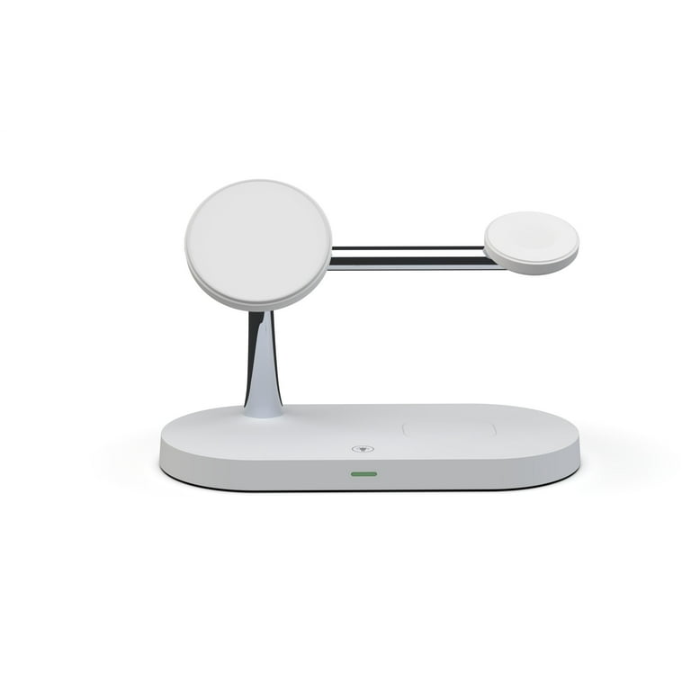 Photo 1 of 5-in-1 Wireless Charger Stand with 15W MagSafe Charging & Smart Night Light Black Qi-Certified For iPhone, Apple Watch & AirPods Pro Wireless Charging Dock for Desk