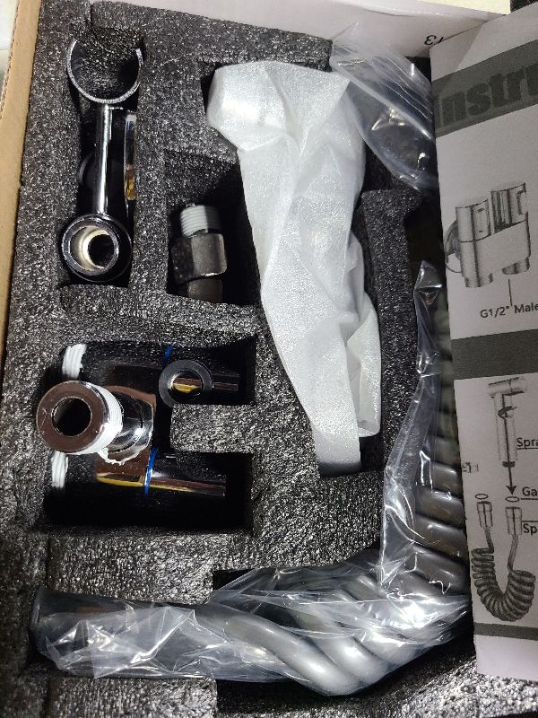 Photo 1 of 2 Pack Handheld Bidet Sprayer for Toilet,1-In-2-Out Dual Control Valve,Toilet Faucet Sprayer Kit Butt Washer,Hand Shower Bidet Attachment for Washing Machine and Toilet