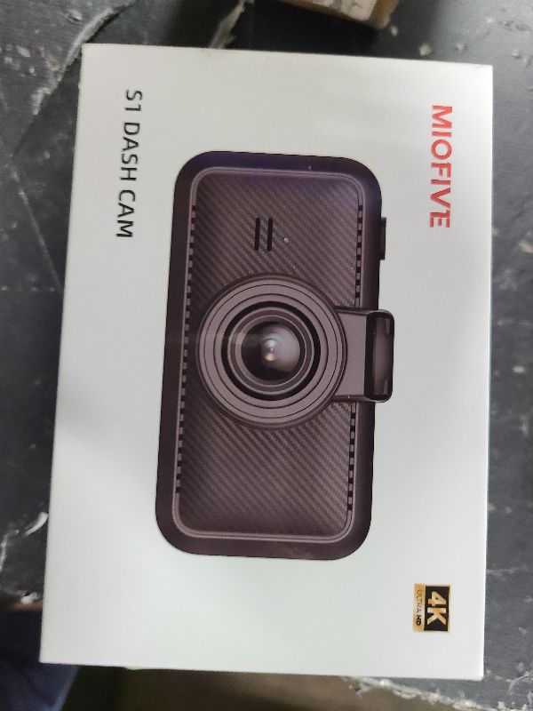 Photo 1 of Miofive Car Camera 4K Resolution, WiFi, Bluetooth, GPS Dash Cam, 3-Inch IPS Screen, Night Vision, Loop Recording, HDR, App Control, and Supports up to 512GB with a Free 32GB Card Included