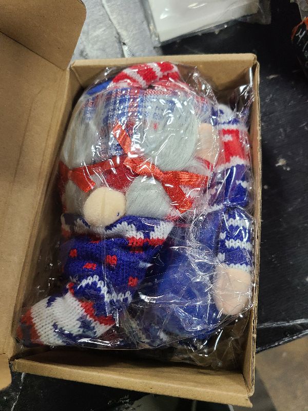 Photo 1 of 4th of July Gnomes Plush Patriotic Decorations 2pcs Presidents Memorial Day Tomte Gnome Ornaments Fourth of July Party Décor