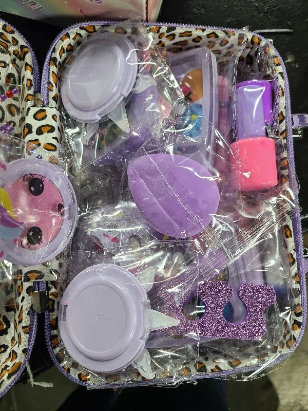 Photo 1 of  Heaning Kids Washable Makeup Girl Toys - Real Make up Set for Kid Children Princess Dress Up Pretend Play Christmas Birthday Gifts Toys for Girls 3 4 5 6 7 8 9 10 11 12 Year Old 