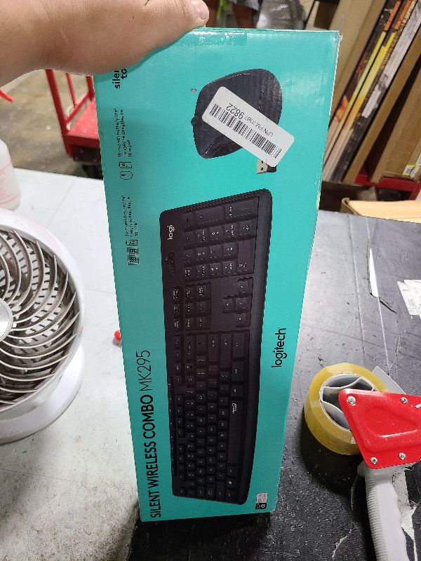 Photo 1 of **NO MOUSE**
Logitech MK295 Wireless Mouse & Keyboard Combo with SilentTouch Technology, Full Numpad, Advanced Optical Tracking, Lag-Free Wireless, 90% Less Noise - Graphite