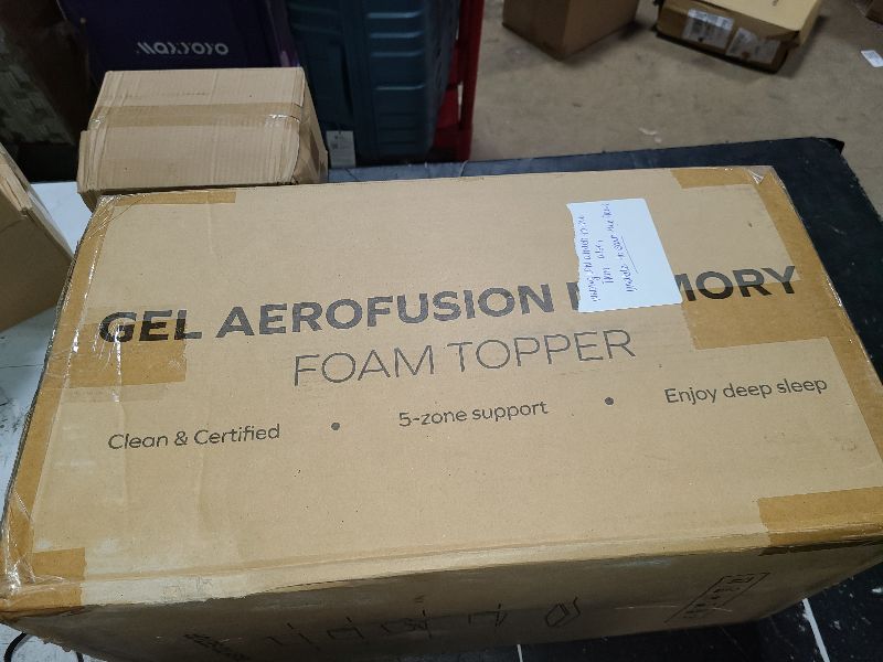 Photo 1 of  3 Inch Memory Foam Mattress Topper, Gel Infused Mattress Topper,