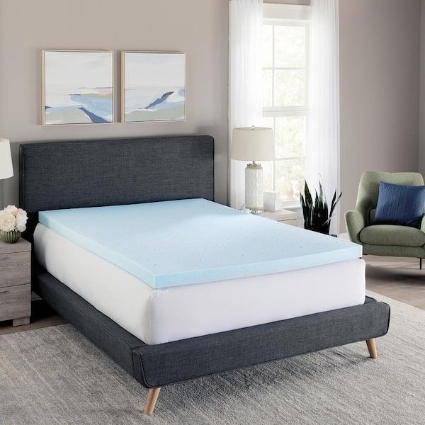 Photo 1 of  3 Inch Memory Foam Mattress Topper, Gel Infused Mattress Topper,