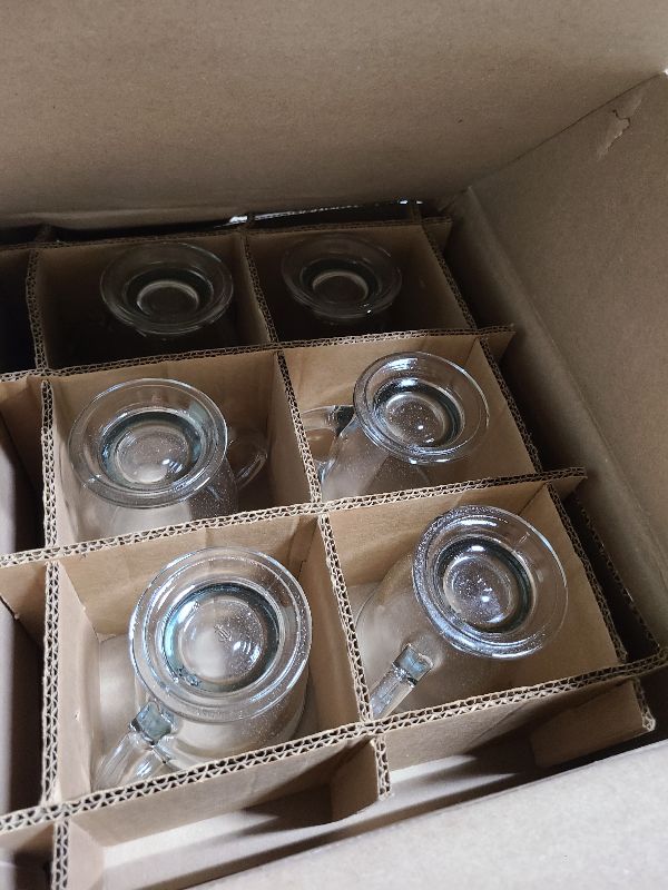 Photo 1 of Anchor Hocking Café Glass Coffee Mugs, 16 oz, Set of 6