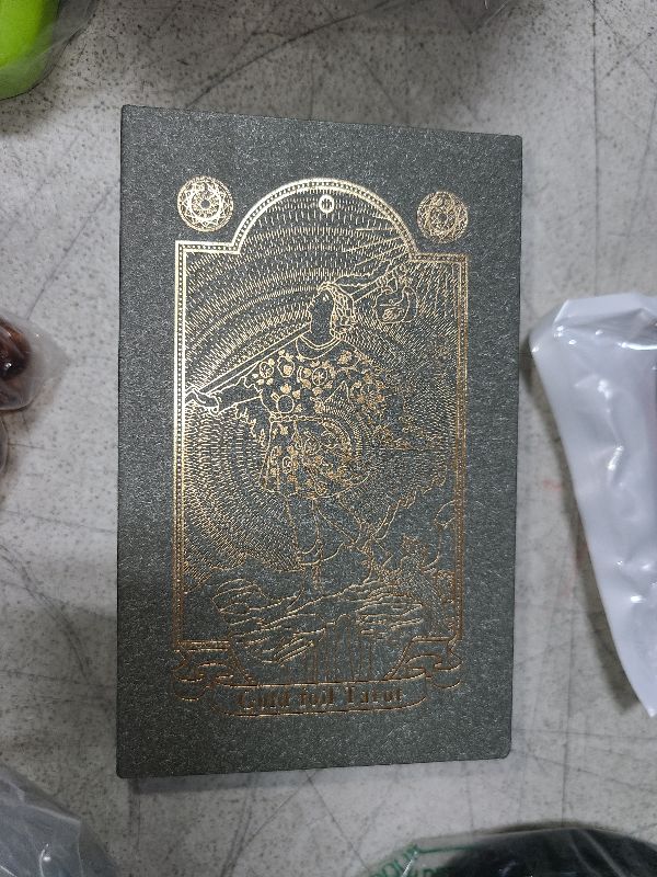 Photo 1 of KIINO 78 Gold foil Tarot Cards with Guide Book Tarot Deck for Beginners and Professional Player with Box Tarot PVC Durable Waterproof Wrinkle Resistant