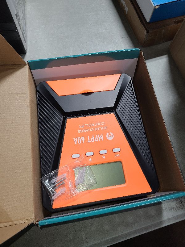 Photo 1 of 60A MPPT Solar Charge Controller 12V/ 24V Solar Panel Charge Controller Intelligent Regulator for FLD/LiFePO4/SLD/GEL/AGM with Dual USB Port Auto Parameter LCD Display and Timer Setting ON/Off Hours