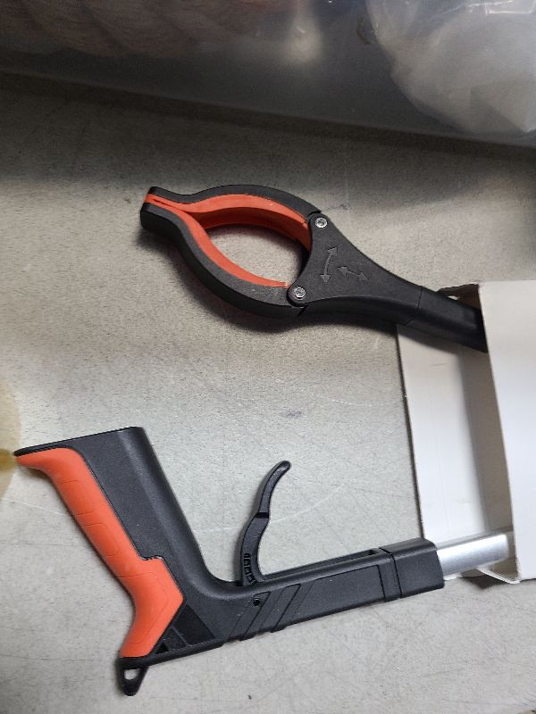 Photo 1 of 2024 Upgrade Grabber Reacher Tool, 360° Rotating Head, Wide Jaw, 32" Foldable, Lightweight Trash Claw Grabbers for Elderly, Reaching Tool for Trash Pick Up Stick, Litter Picker, Arm Extension (Orange)