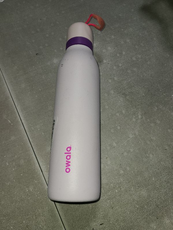 Photo 1 of Owala FreeSip Twist Insulated Stainless Steel Water Bottle with Straw for Sports and Travel, BPA-Free, 24-oz, Pink/Purple (Dreamy Field)