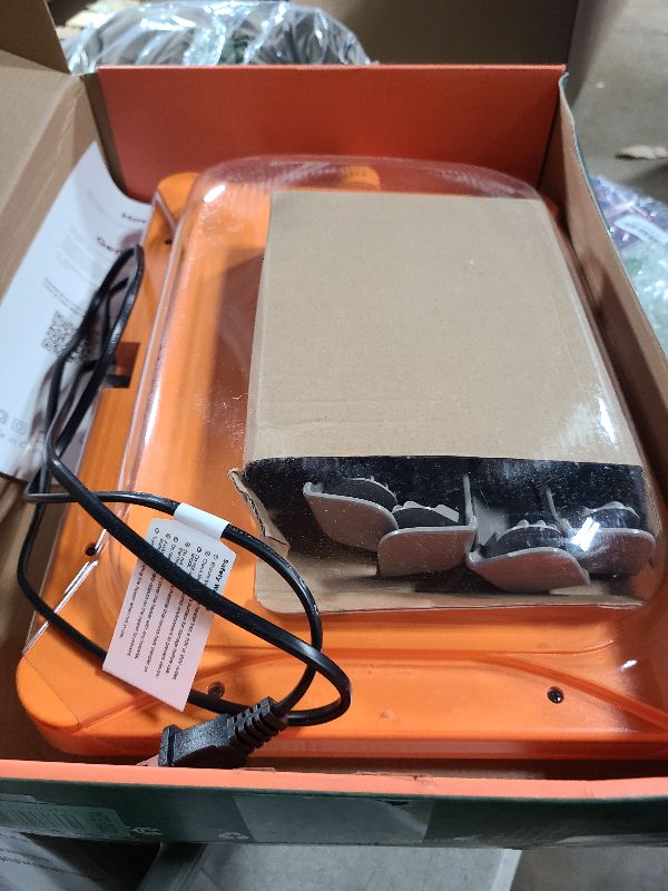 Photo 1 of Smart Chicken Coop Heater, 200 Watts Chick Brooder Heating Plate Built-in Adaptive Temperature Sensor, Chicken Brooder Heater for 25 Chicks, Adaptable to Timer and Temp Controllers,UL-Compliant