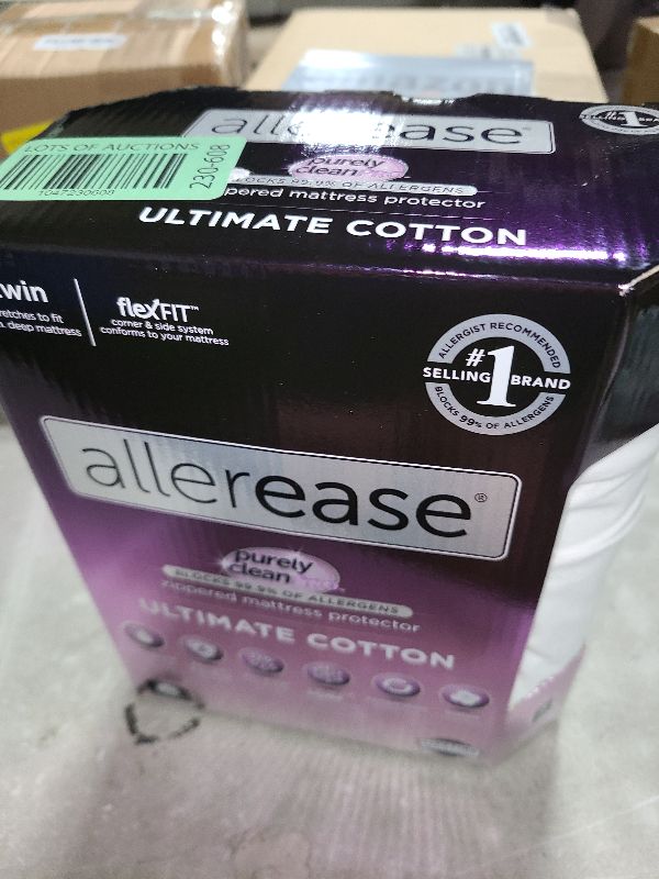 Photo 1 of AllerEase Ultimate Allergy Protection and Comfort Zippered Mattress Protector, Twin