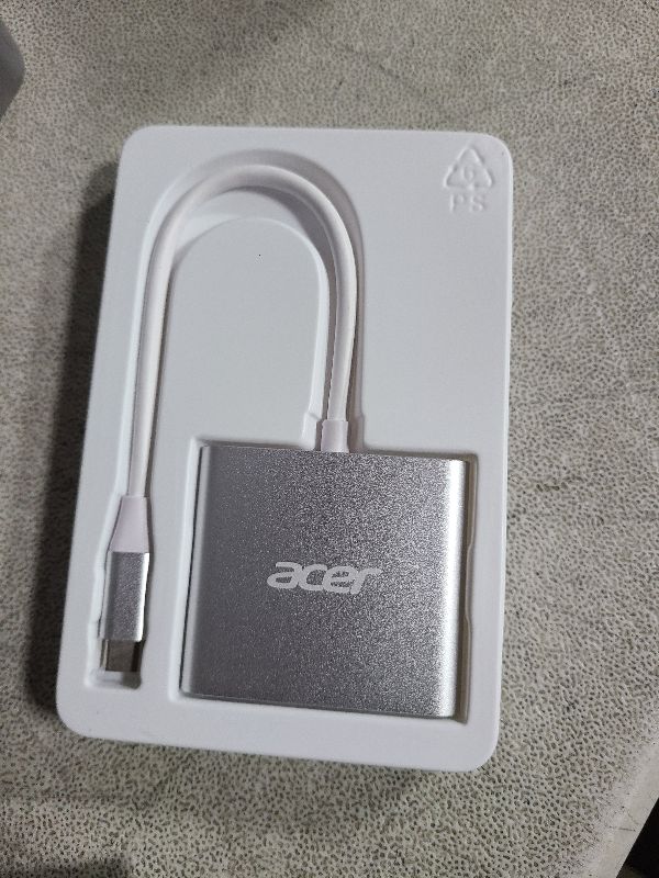 Photo 1 of Acer USB C to HDMI Adapter, Type C to 4K HDMI Adapter with 100W PD & USB 3.0 Port Multiport Digital AV Converter for MacBook Pro/air, iPad Pro/air, iPhone 15, Tablets, Switch and More USB-C Devices