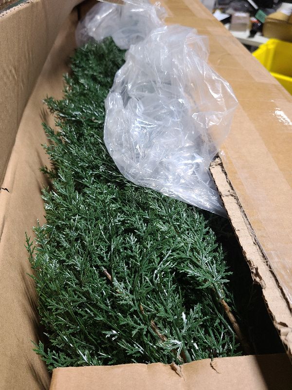 Photo 1 of 6ft(72”) Artificial Cedar Topiary Tree Potted Plants UV Resistant Leaves Outdoor Artificial Shrub Home and Office Interior Decoration Outdoor Pruned Trees Artificial Outdoor Tree
