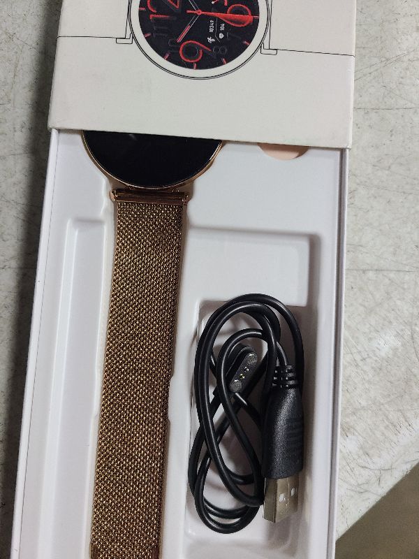 Photo 1 of Hwagol Smart Watch[Call/Metal Slim] Android iPhone Compatible,1.43" Micro-Spherical AMOLED Smart Watches for Women,IP68 Waterproof Fitness Tracker Pedometer/Sleep/Heart Rate Monitor(20mm Band*2)