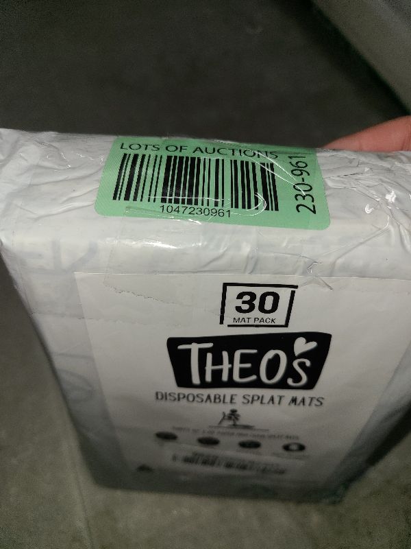 Photo 1 of 30 Pack | Disposable Splat Mats | Biodegradable + Compostable | THEO'S MATS | Under Highchair Splat Mat for Floor | Baby Led Weaning Supplies | (THEO001)