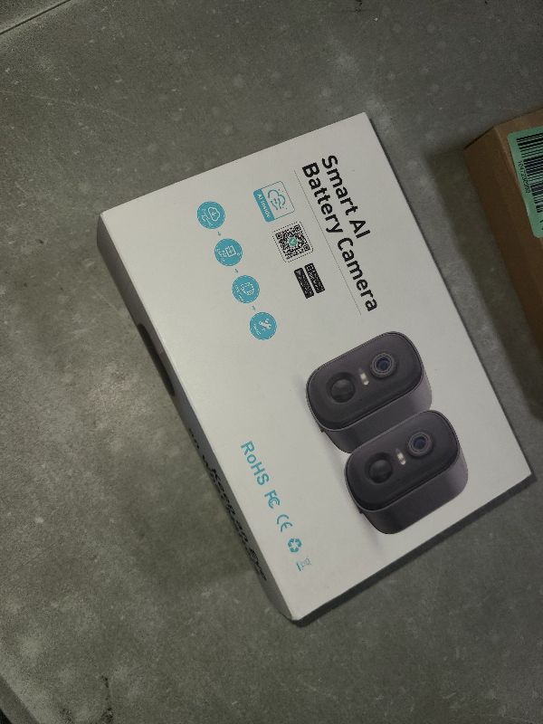 Photo 1 of 2K Security Cameras Wireless Outdoor, 2 Pack Battery Powered WiFi Cameras for Home Security with AI Motion Detection, Spotlight Color Night Vision, 2-Way Talk, Siren Alarm, IP65, Cloud/SD Storage