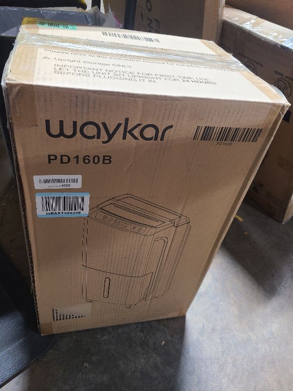 Photo 1 of Waykar 2000 Sq. Ft Dehumidifier for Home and Basements, with Auto or Manual Drainage, 0.66 Gallon Water Tank Capacity