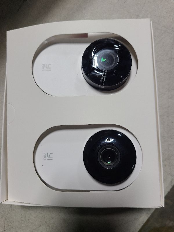 Photo 1 of YI Pro 2K Home Security Camera, 2.4Ghz Wired Indoor Camera with Person, Vehicle, Animal Smart Detection, Phone App, Compatible with Alexa and Google Assistant 2Packs