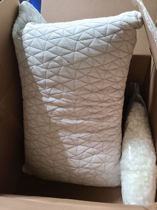 Photo 1 of  Coop Home Goods Original Adjustable Pillow, King Size Bed Pillows for Sleeping, Cross Cut Memory Foam Pillows - Medium Firm Back, Stomach and Side Sleeper Pillow, CertiPUR-US/GREENGUARD Gold
