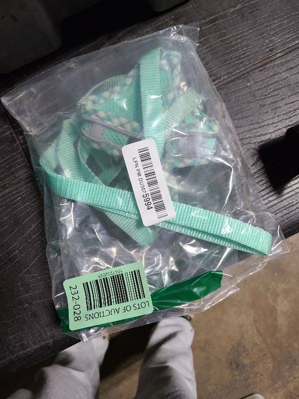 Photo 1 of AIITLE Durable Dog Harness and Leash Set for Walking, Step in Puppy Harness, Spring Soft Breathable Pet Supplies, Reflective Bands, for Extra Small Dogs and House Cats Turquoise XXXS