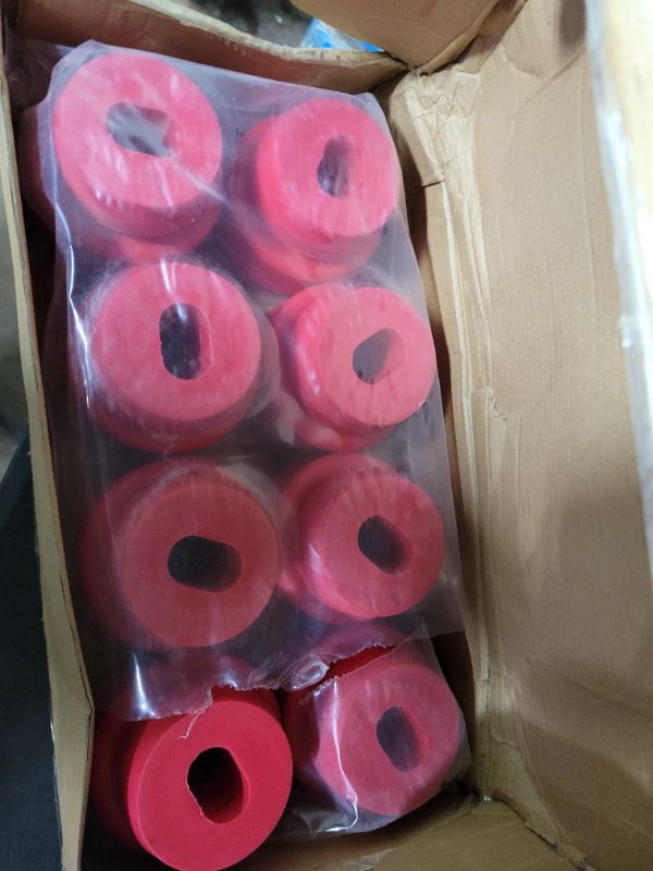 Photo 1 of 7-141 Body and Cab Mount Bushing Kit for Chevy Silverado & Sierra 1500/2500 2WD/4WD 1999-2014 Polyurethane Body Cab Mounts & Washers (Red 24PCS)