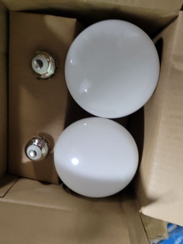 Photo 1 of Amazon Basics Smart BR30 LED Light Bulb, Color Changing, 9W (60W Equivalent), 800LM, Works with Alexa Only, 2.4 GHz Wi-Fi, No Hub Required, 4 Pack