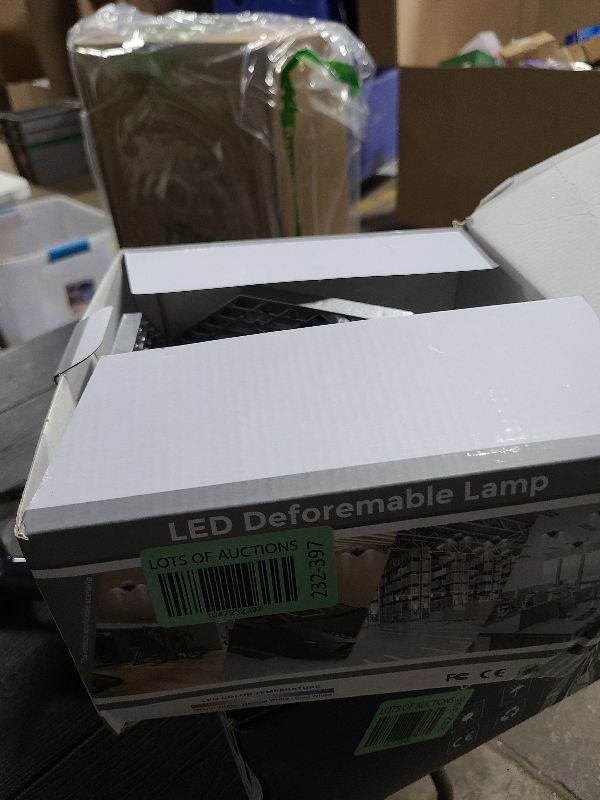 Photo 1 of KERNOWO LED Garage Lights, 140W 18500 Lumens Garage Lighting, 6000K Daylight with Deformable Three Panel Ceiling Light Fixture E26/E27 Triple Glow LED Shop Light for Basement Workshop Warehouse