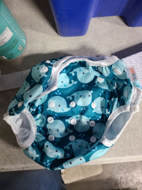 Photo 1 of ALVABABY Swim Diapers 2pcs Baby & Toddler Snap One Size Reusable Adjustable Baby Boys' Swim Diapers for Swimming Lessons SW18-21