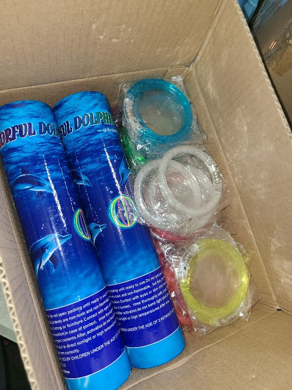 Photo 1 of 248 PCS Glow in the Dark New Years Eve Party Supplies Favors, 24 LED Glasses, 24 Flashing Bracelets and 200 Glow Sticks Bulk Party Pack Neon Rave Party Favors for New Years, Birthday, Wedding, Concert