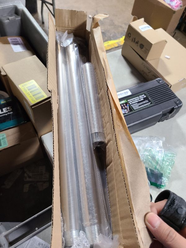 Photo 1 of AmazerBath Spring Tension Shower Rod, 31-75 Inches Heavy Duty Easy Installation, Rust Proof Nickel