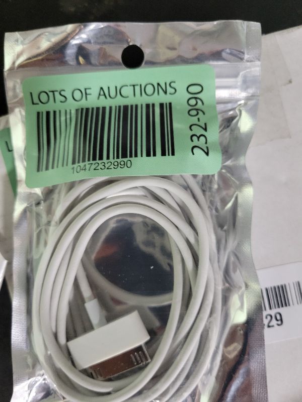 Photo 1 of 30-Pin USB Charger Cable for iPhone 4/4s, iPhone 3G/3GS, iPad 1/2/3, iPod Classic/Nano/Touch - Fast Charging & Data Sync Cord(3.3ft/1m)