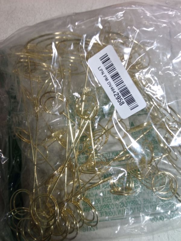 Photo 1 of 36 Pcs Gold Place Card Holders - 3 Size Table Number Holders for Wedding Anniversary Party Centerpieces - Name, Numbers, Memo, Note Cards, Picture Wire Photo Clip Stand
